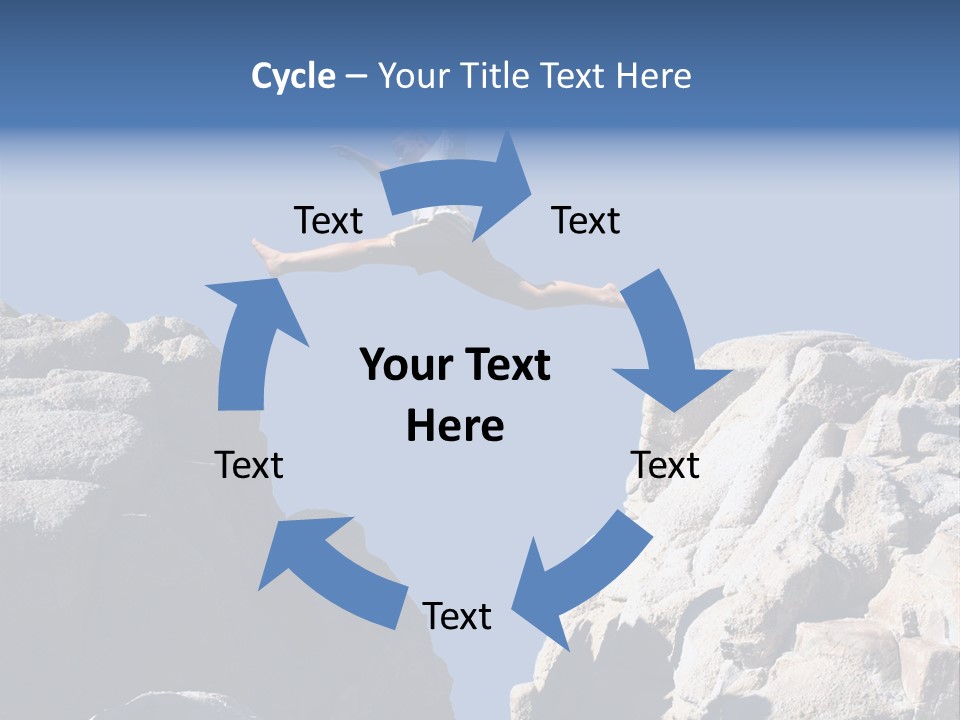 Teen Enjoying Acrobat PowerPoint Template