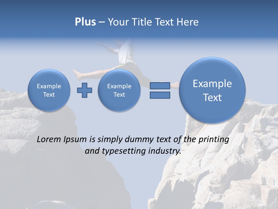 Teen Enjoying Acrobat PowerPoint Template