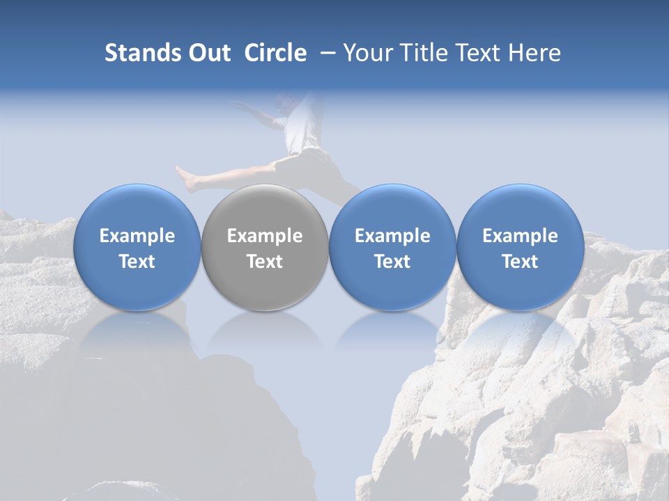 Teen Enjoying Acrobat PowerPoint Template