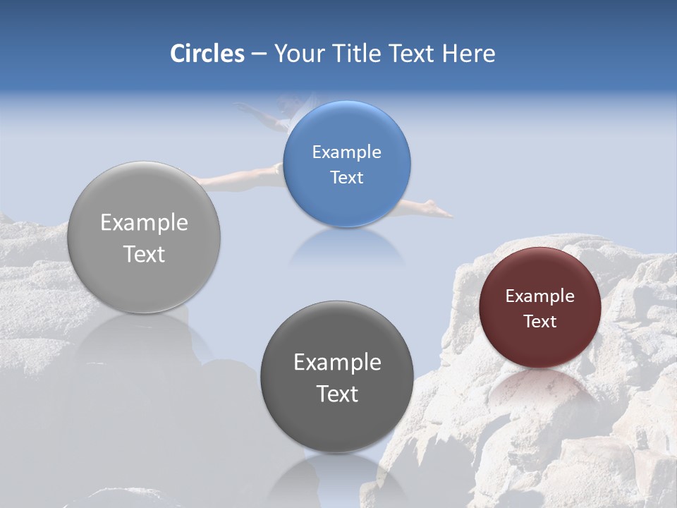 Teen Enjoying Acrobat PowerPoint Template