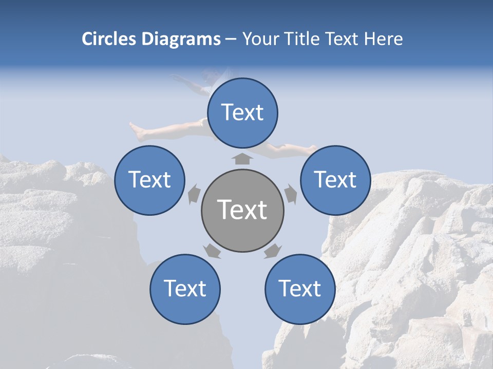 Teen Enjoying Acrobat PowerPoint Template