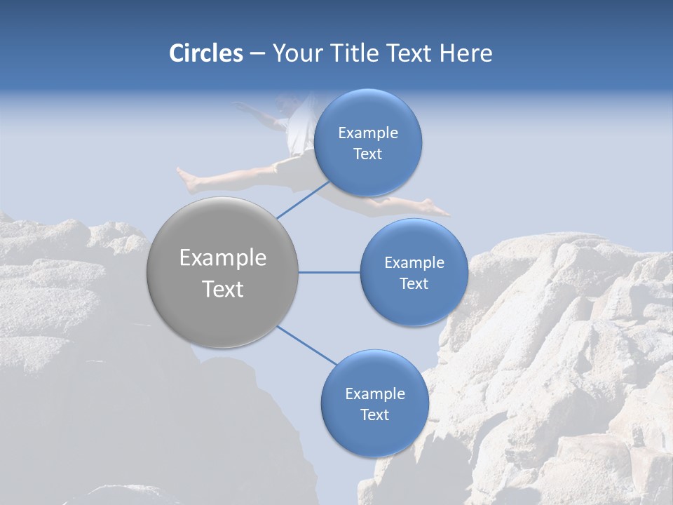 Teen Enjoying Acrobat PowerPoint Template