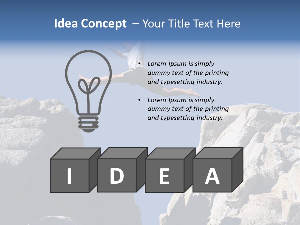 Teen Enjoying Acrobat PowerPoint Template