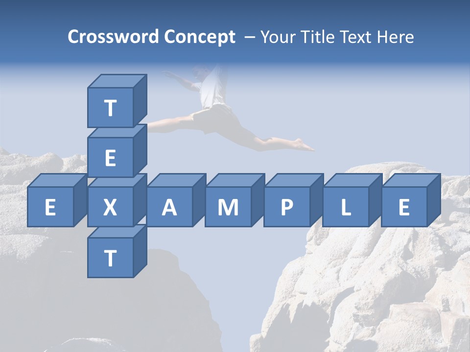 Teen Enjoying Acrobat PowerPoint Template