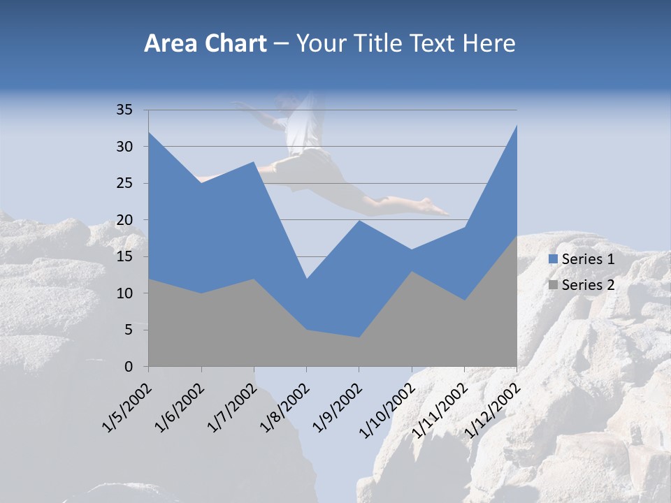 Teen Enjoying Acrobat PowerPoint Template
