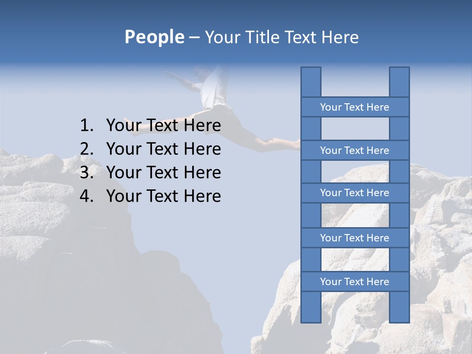 Teen Enjoying Acrobat PowerPoint Template