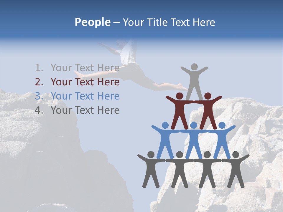 Teen Enjoying Acrobat PowerPoint Template