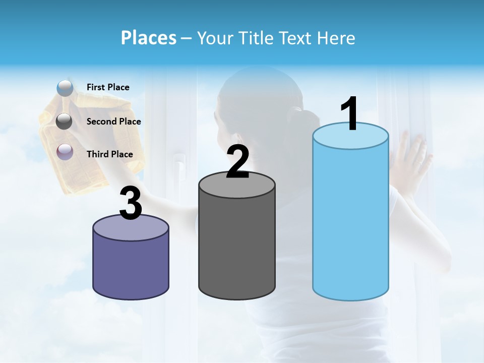 Person Glass Clear PowerPoint Template