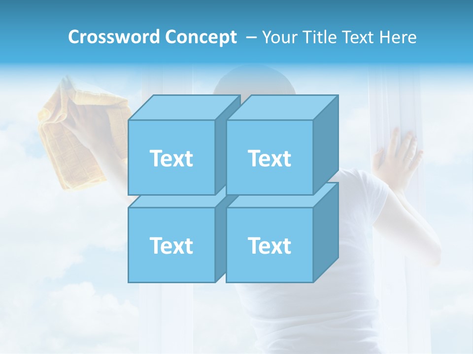 Person Glass Clear PowerPoint Template