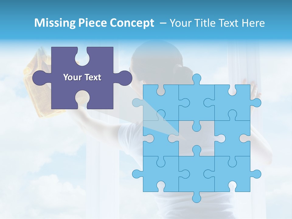 Person Glass Clear PowerPoint Template