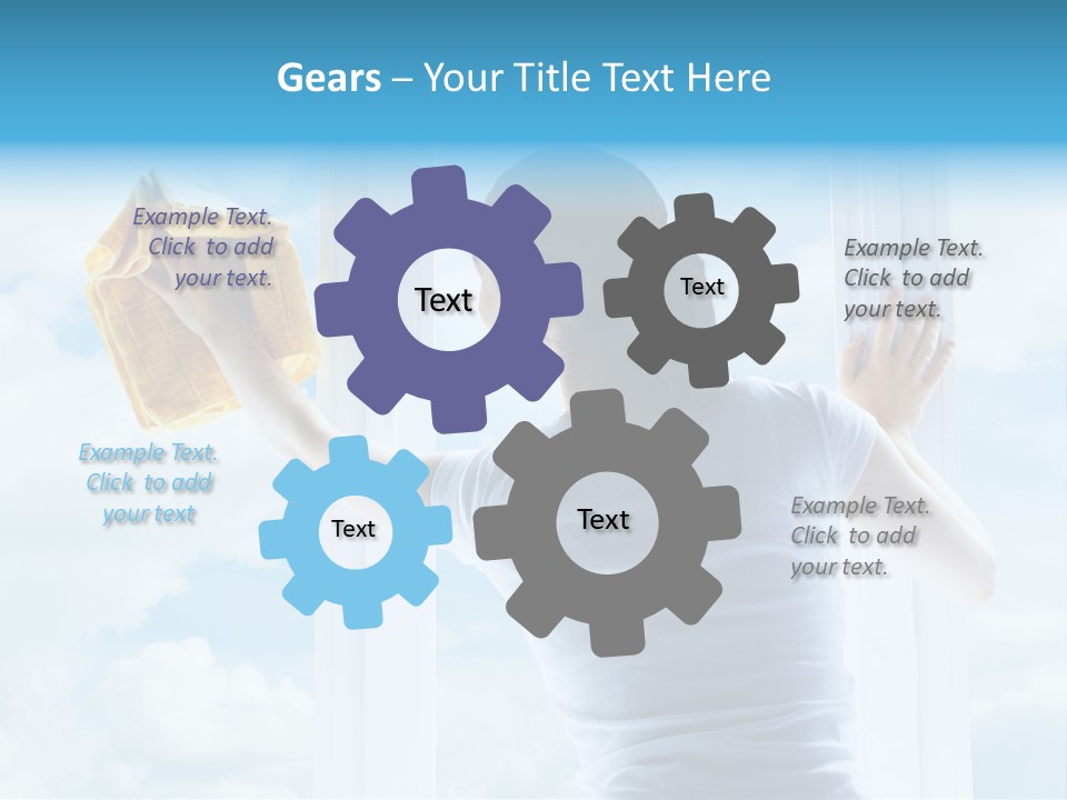 Person Glass Clear PowerPoint Template