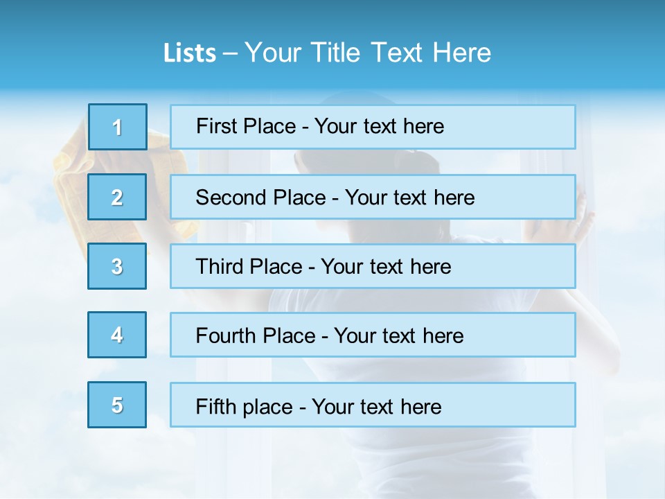 Person Glass Clear PowerPoint Template