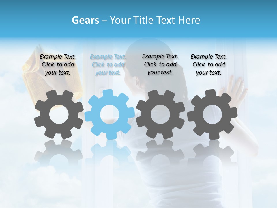 Person Glass Clear PowerPoint Template