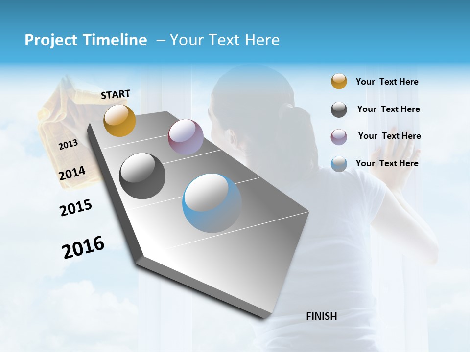 Person Glass Clear PowerPoint Template