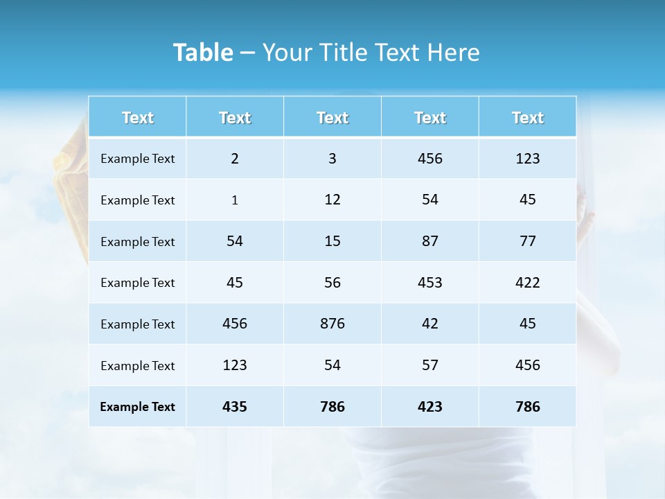 Person Glass Clear PowerPoint Template