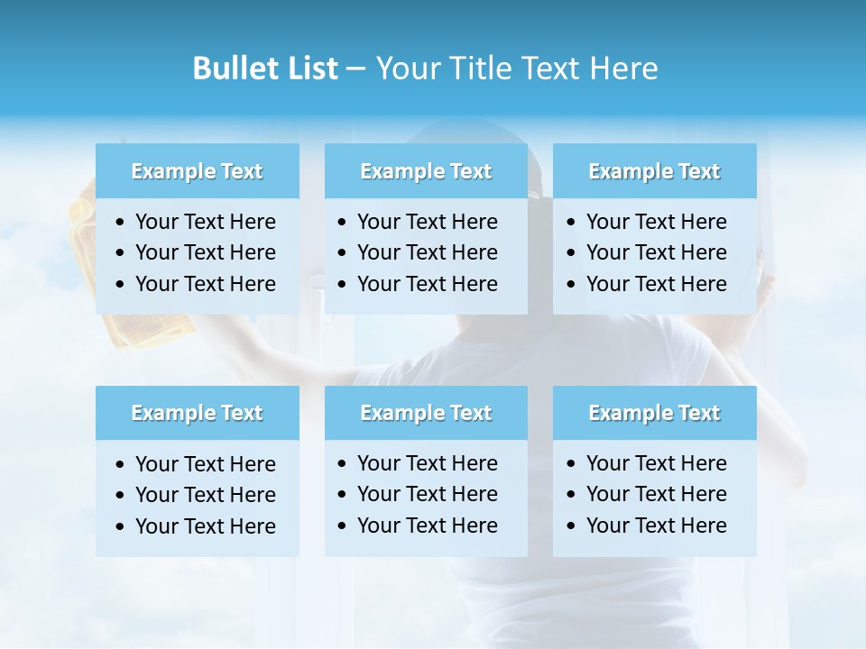 Person Glass Clear PowerPoint Template