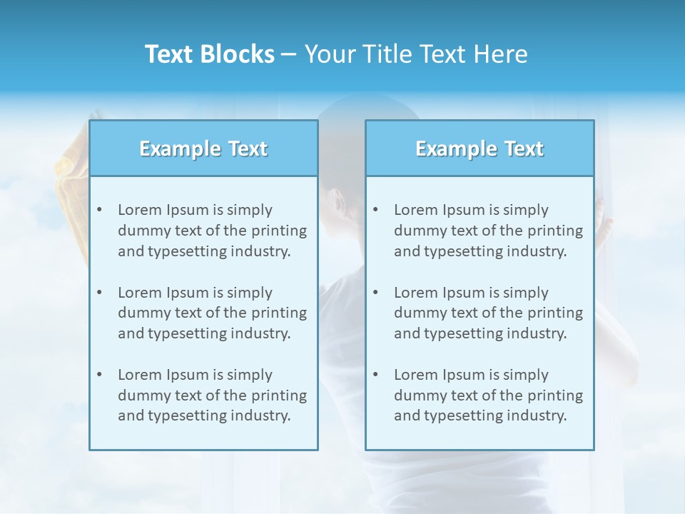 Person Glass Clear PowerPoint Template