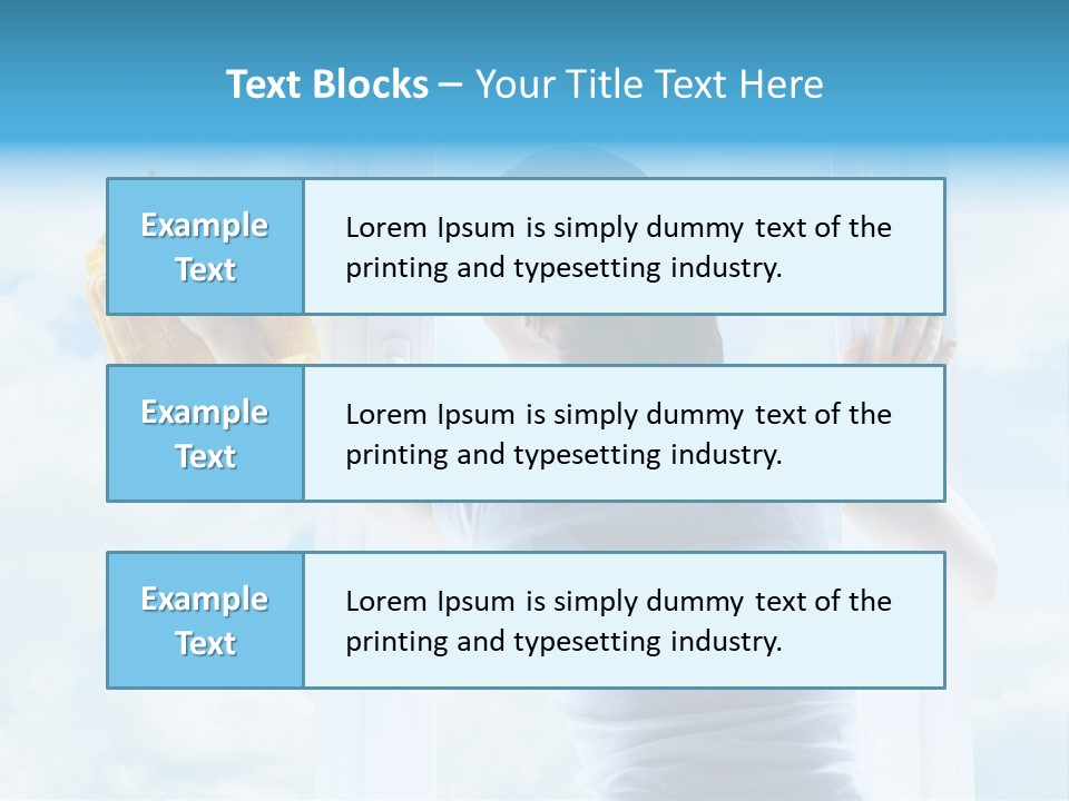 Person Glass Clear PowerPoint Template