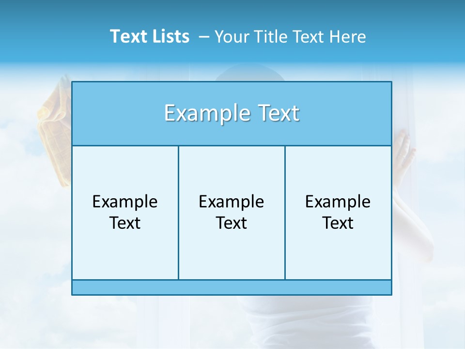 Person Glass Clear PowerPoint Template