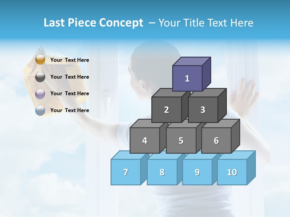Person Glass Clear PowerPoint Template