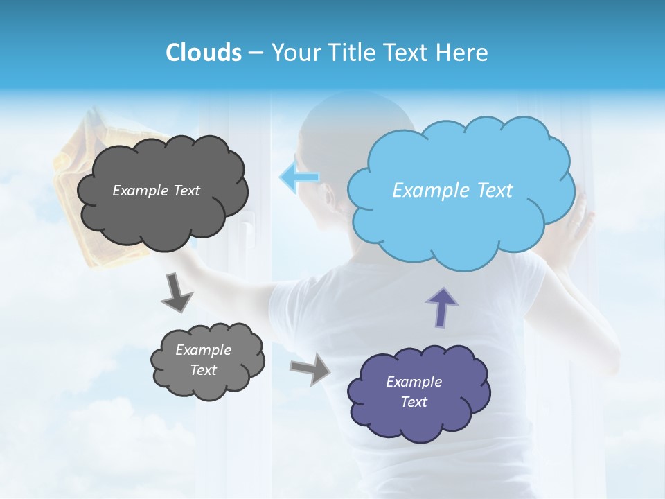 Person Glass Clear PowerPoint Template
