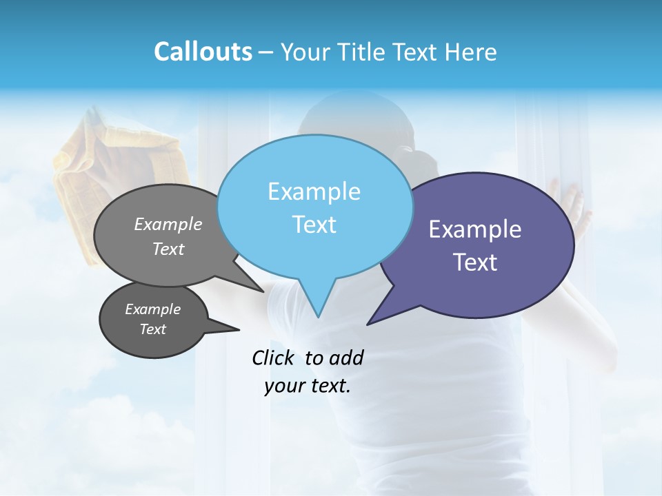 Person Glass Clear PowerPoint Template