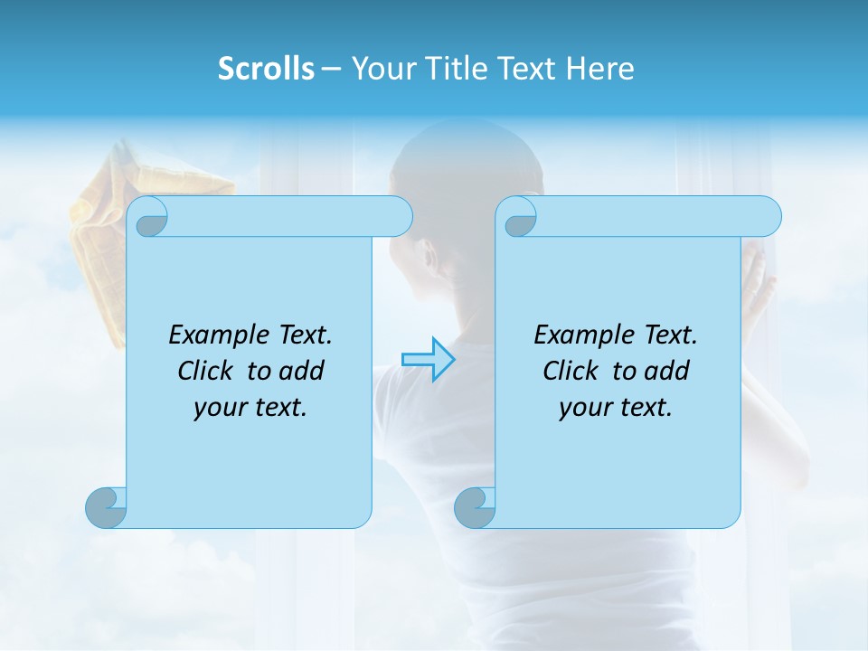 Person Glass Clear PowerPoint Template