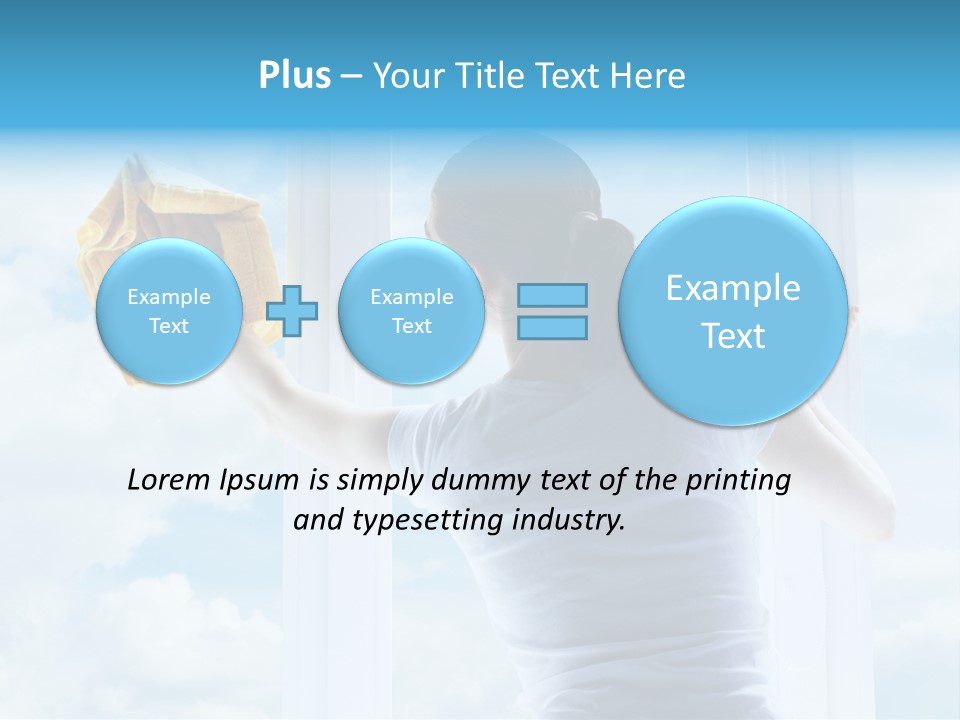 Person Glass Clear PowerPoint Template
