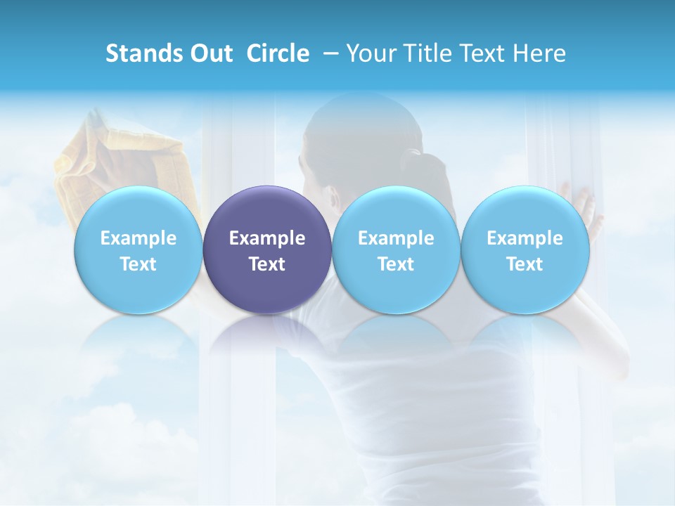 Person Glass Clear PowerPoint Template