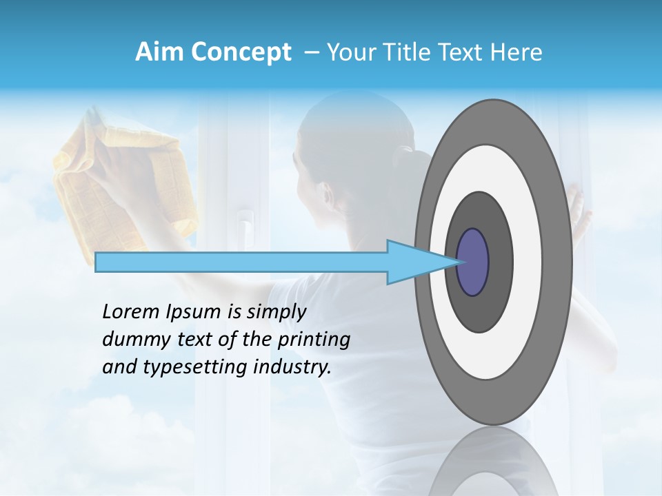 Person Glass Clear PowerPoint Template