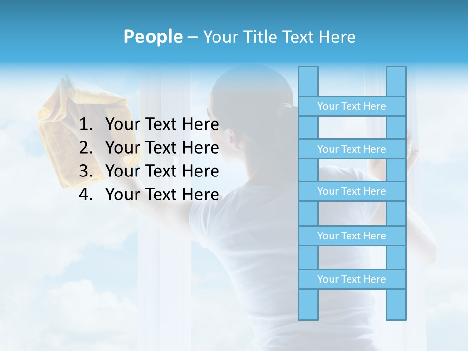 Person Glass Clear PowerPoint Template