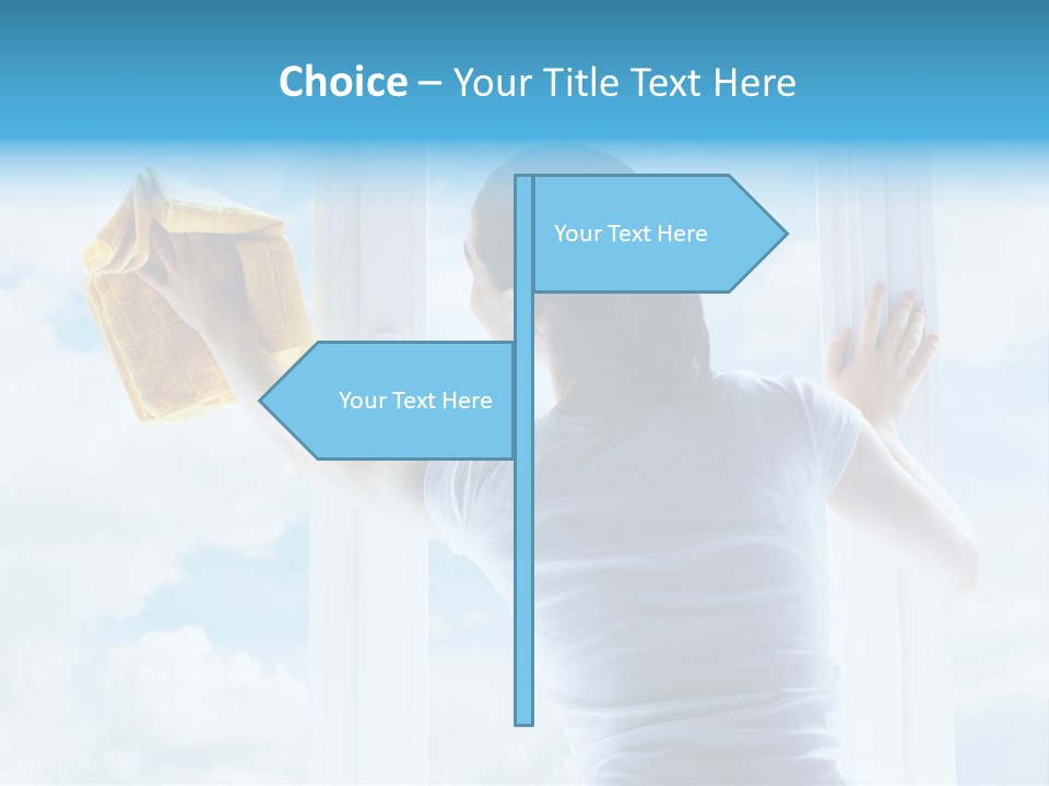 Person Glass Clear PowerPoint Template