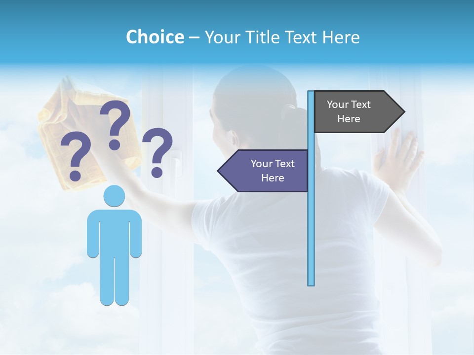 Person Glass Clear PowerPoint Template