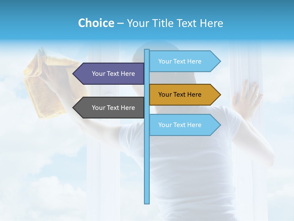 Person Glass Clear PowerPoint Template