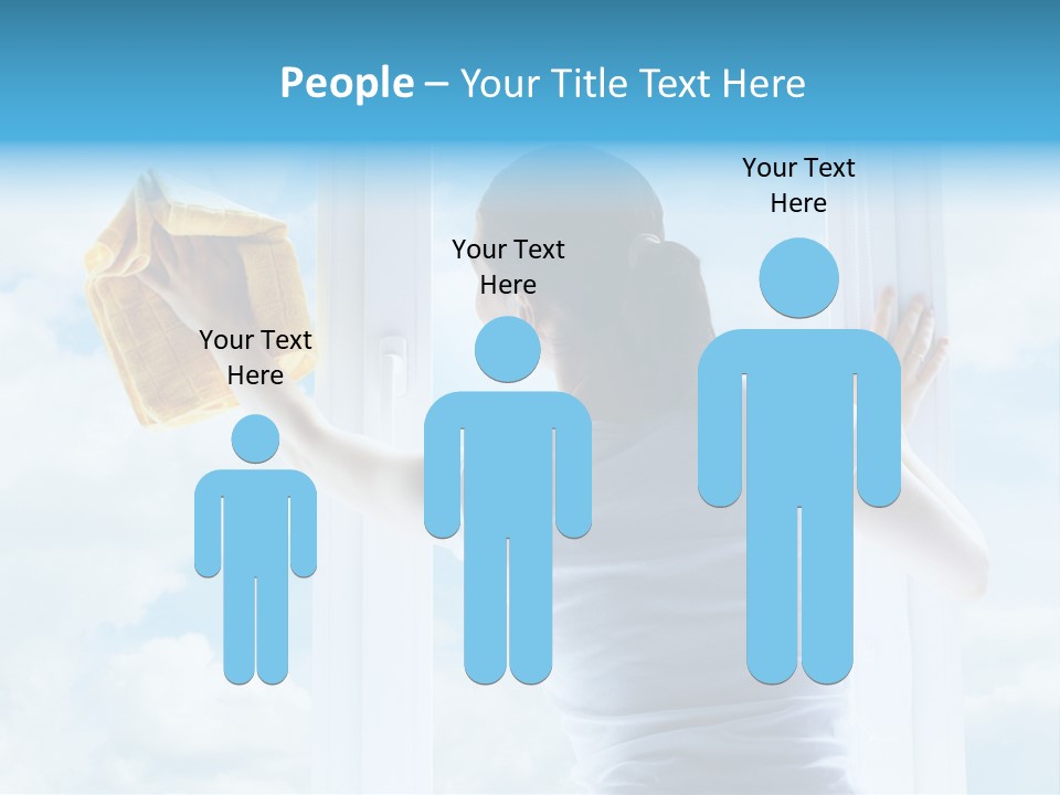 Person Glass Clear PowerPoint Template