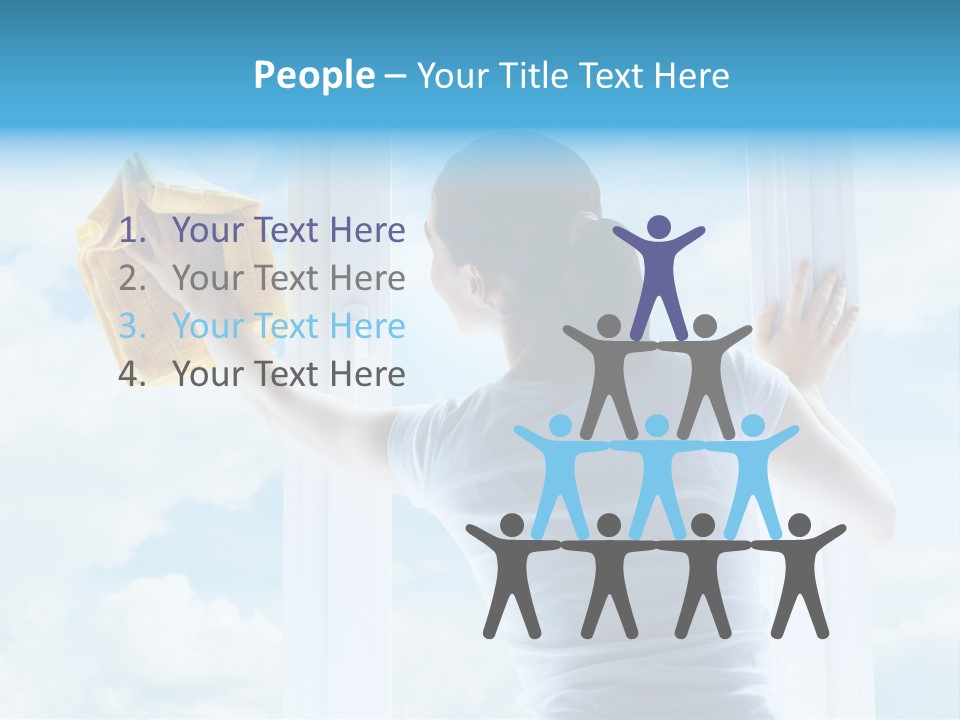 Person Glass Clear PowerPoint Template