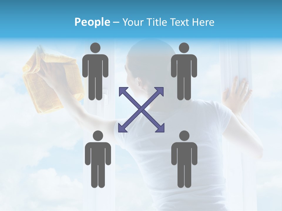 Person Glass Clear PowerPoint Template