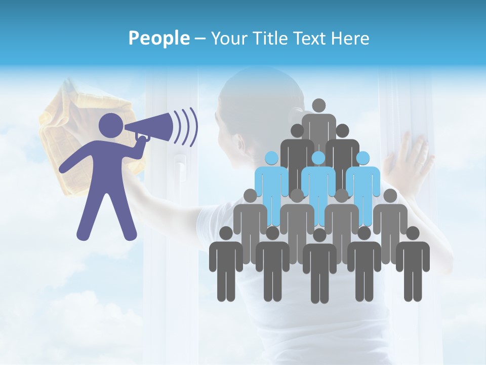 Person Glass Clear PowerPoint Template