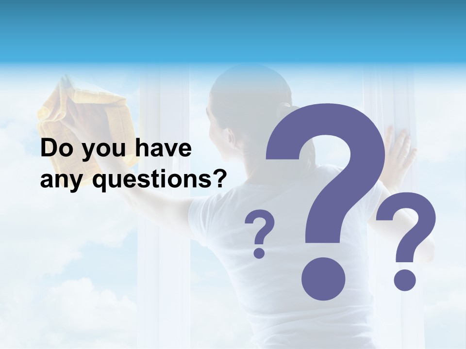 Person Glass Clear PowerPoint Template