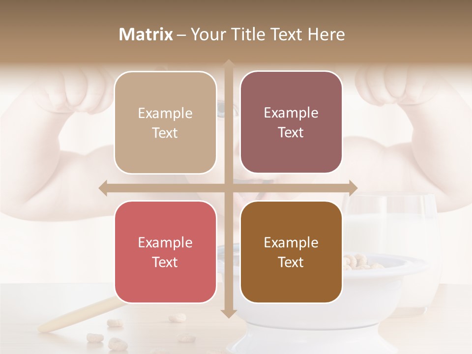Arms Nutrition Glass PowerPoint Template