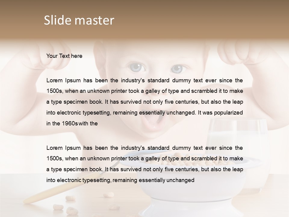 Arms Nutrition Glass PowerPoint Template