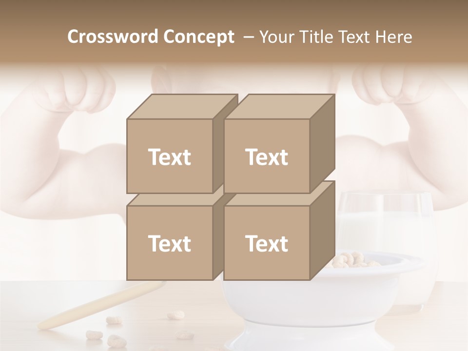 Arms Nutrition Glass PowerPoint Template