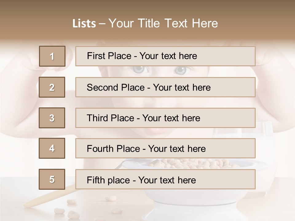 Arms Nutrition Glass PowerPoint Template