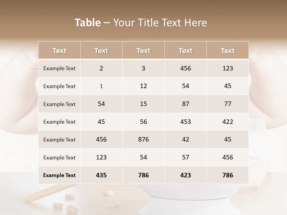 Arms Nutrition Glass PowerPoint Template