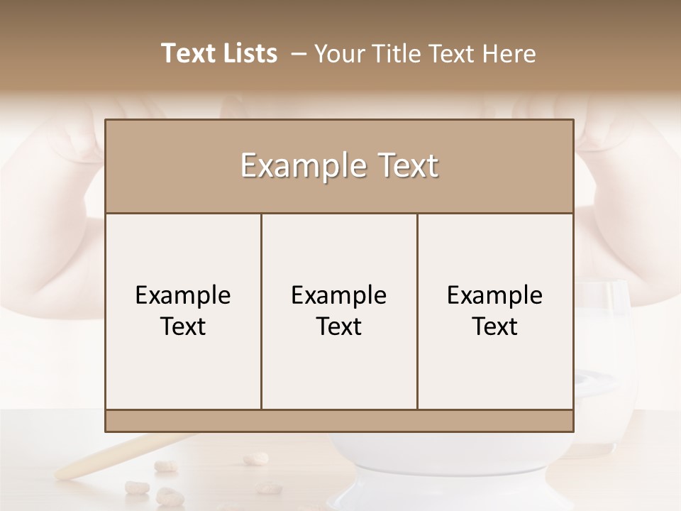 Arms Nutrition Glass PowerPoint Template