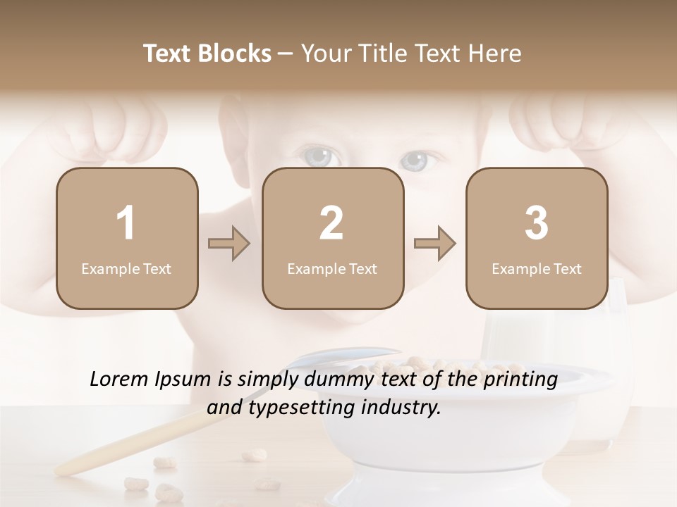 Arms Nutrition Glass PowerPoint Template
