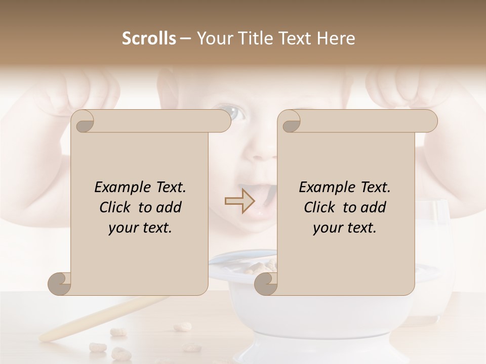 Arms Nutrition Glass PowerPoint Template