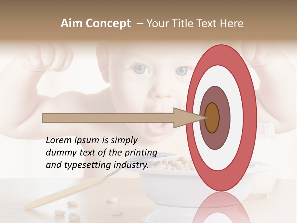 Arms Nutrition Glass PowerPoint Template