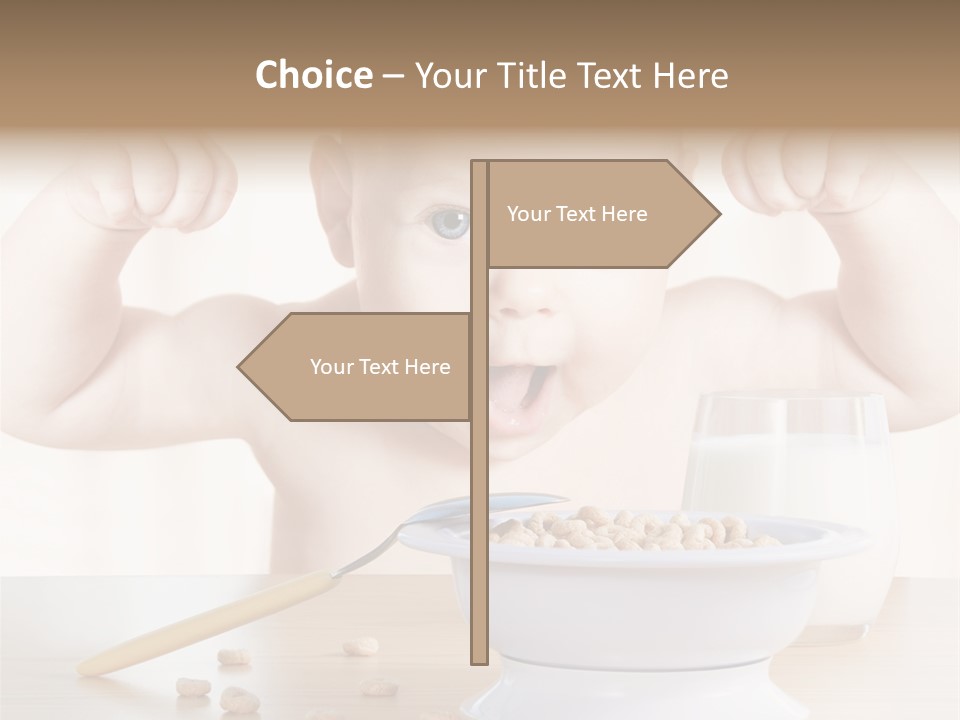 Arms Nutrition Glass PowerPoint Template