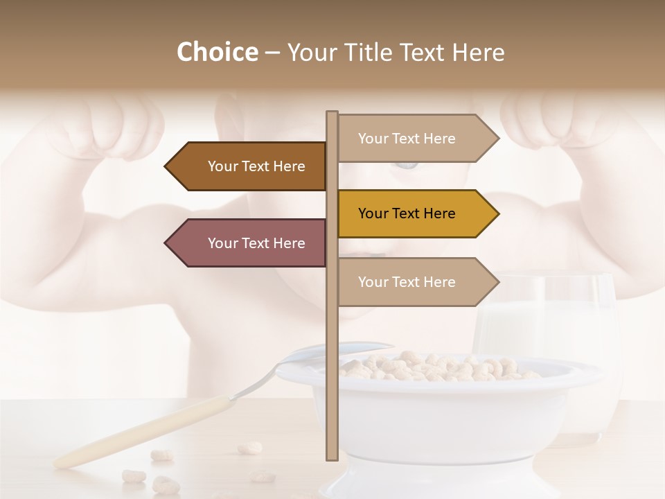 Arms Nutrition Glass PowerPoint Template